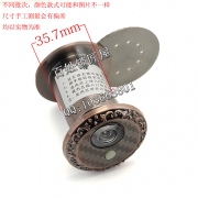 S535 貓眼 紅古鋅合金 有花管徑35 門厚60-100