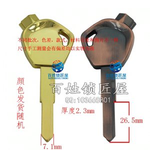 C562 電鍍把柄帶磁 左 金 古銅
