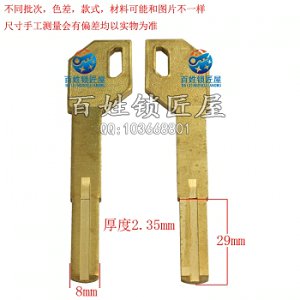 B507 長雙葉片槍形